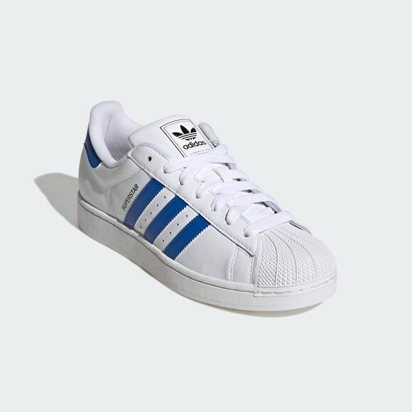 ADIDAS Shoes - NEW ADIDAS women's superstar two shoes in white blue black